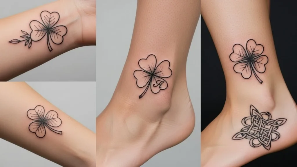 23 Personalized Clover Tattoos With Names