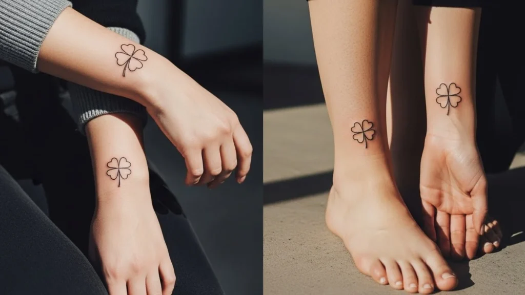22 Simple Clover Tattoos That Feel Effortless