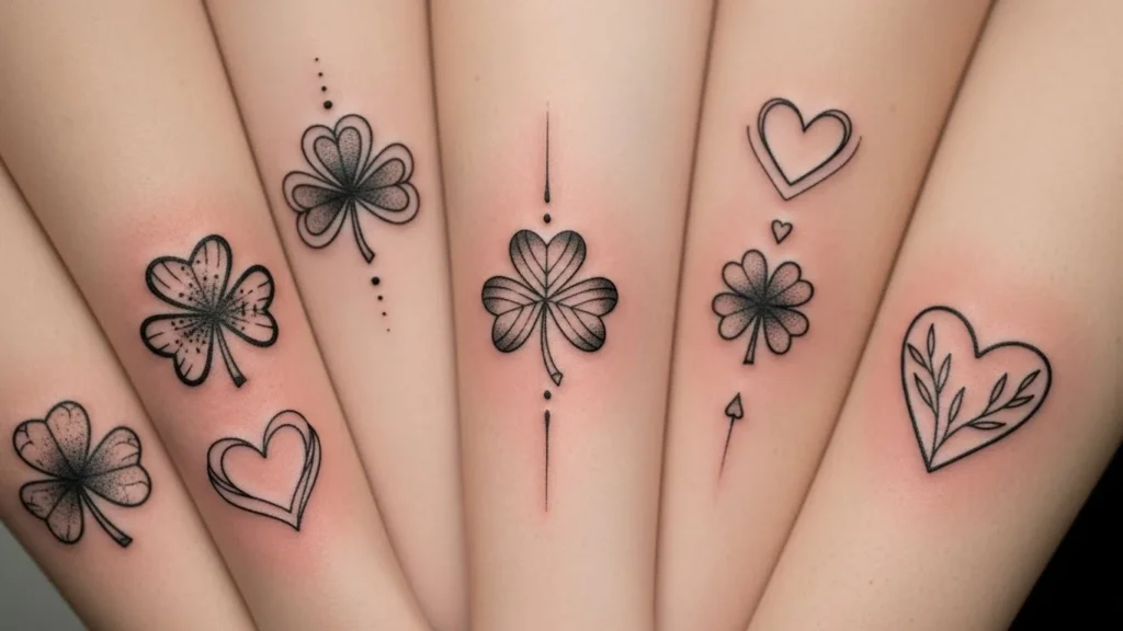 24 Sweet Shamrock and Heart Tattoos With Love