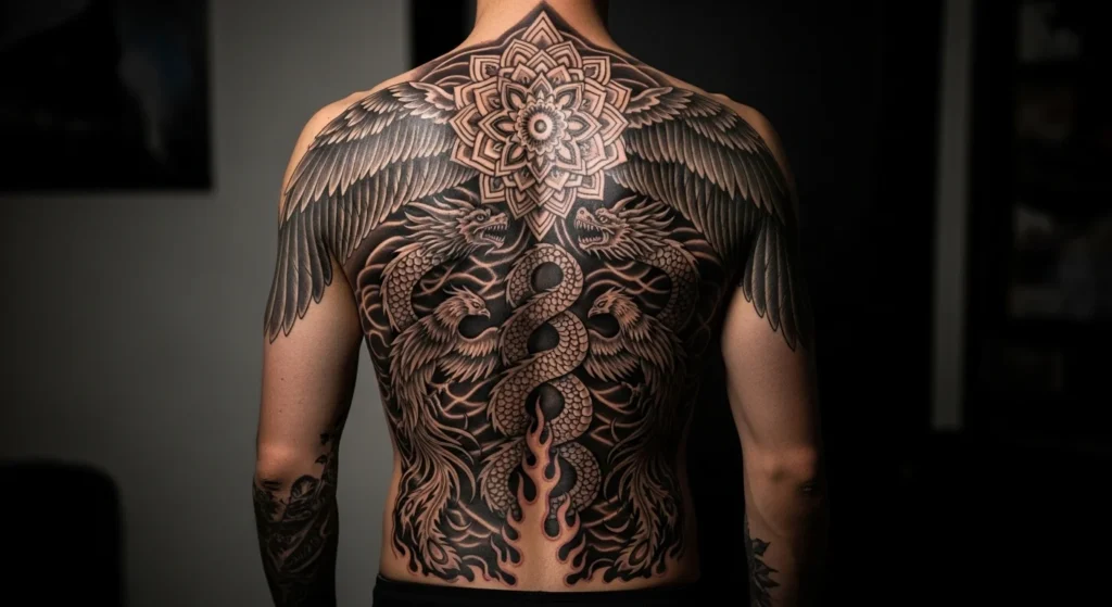23 Full Back Tattoo Ideas That Look Absolutely Epic