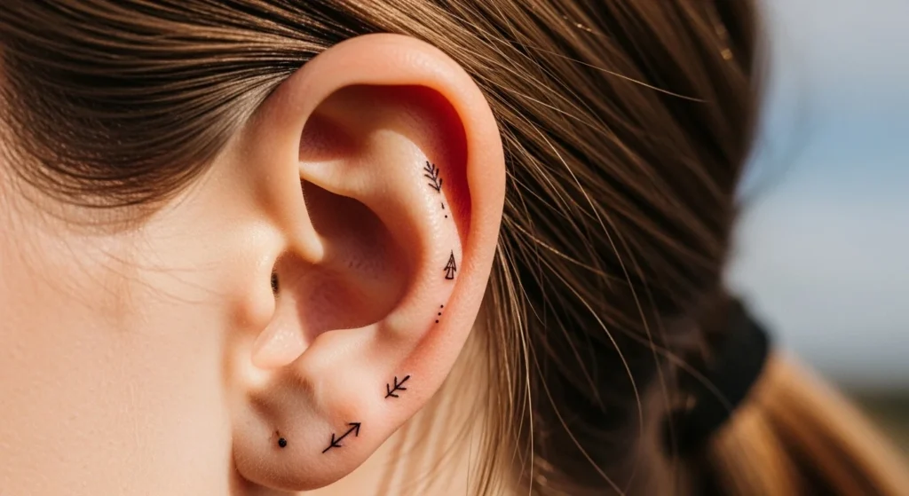 22 Tiny Behind-the-Ear Tattoo Ideas That Look Super Delicate