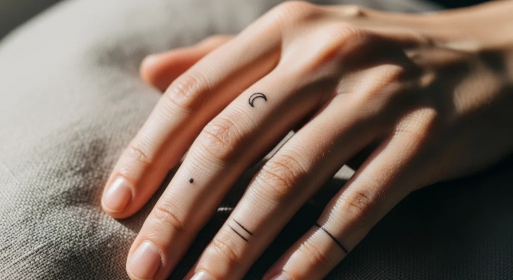 22 Tiny Finger Tattoo Ideas That Look Super Delicate
