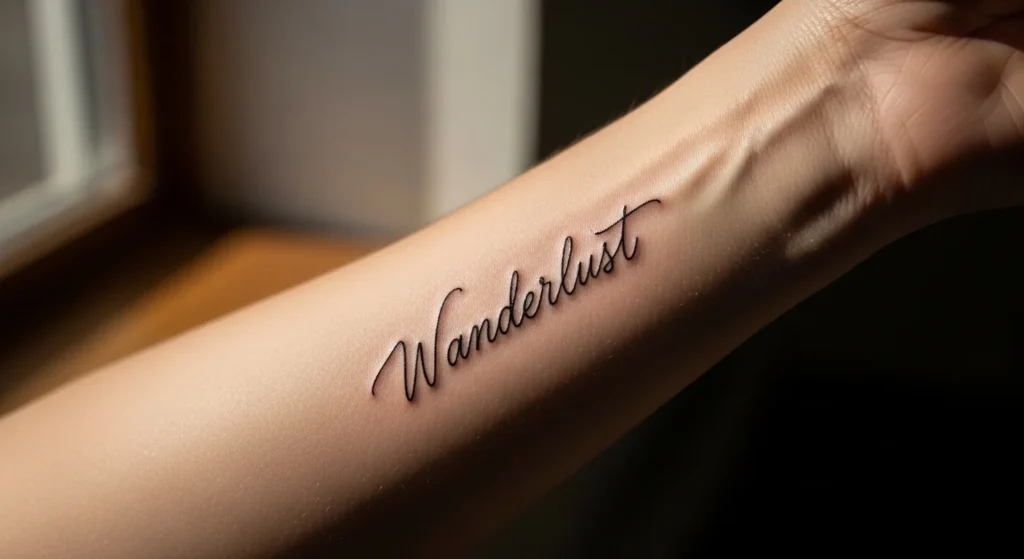 28 Elegant Blessed Script Tattoo Ideas That Look Timeless